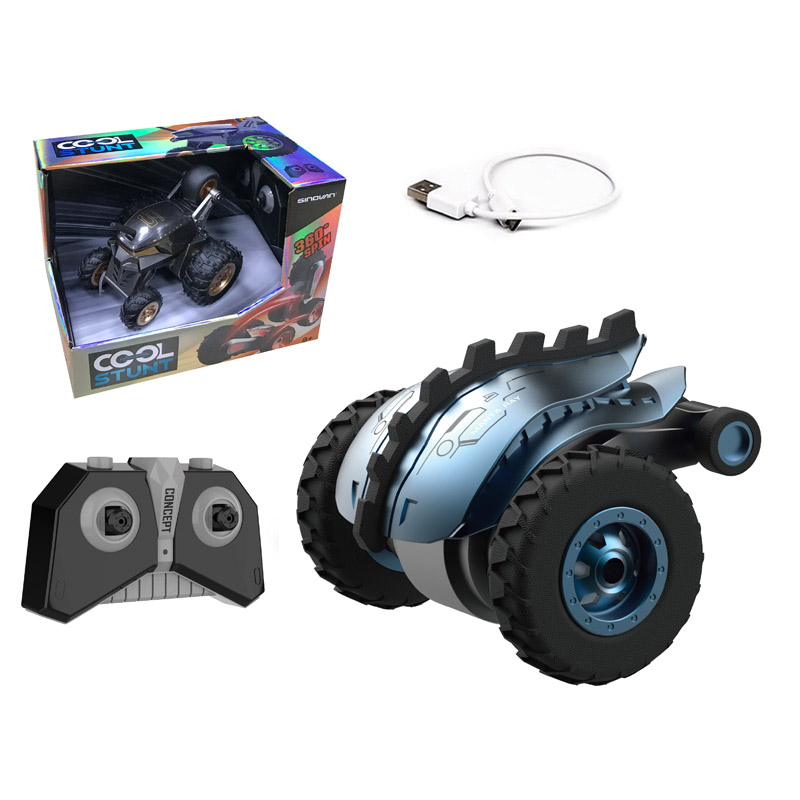 SINOVAN 2.4G plastic high quality low price rc stunt car 360 with rechargeable battery