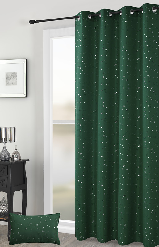 star silver foil curtain