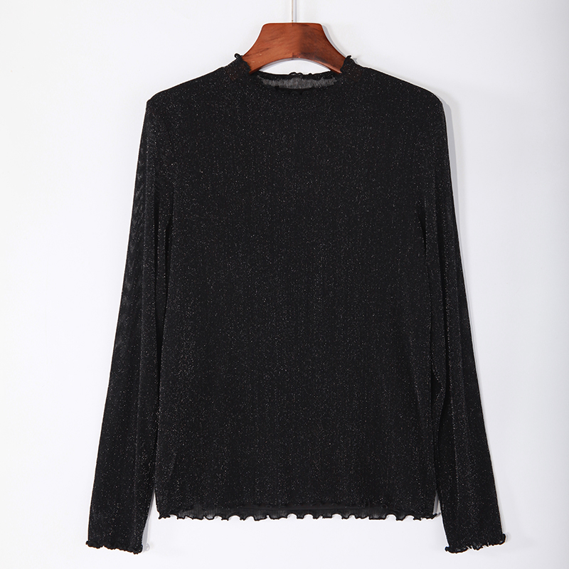 Women half neck knitted pullover