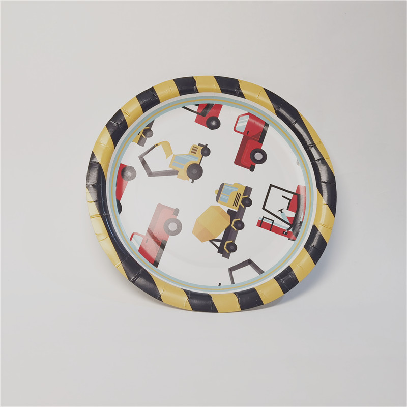 Big Rig Party Supplies 10.25 inches Paper Plate