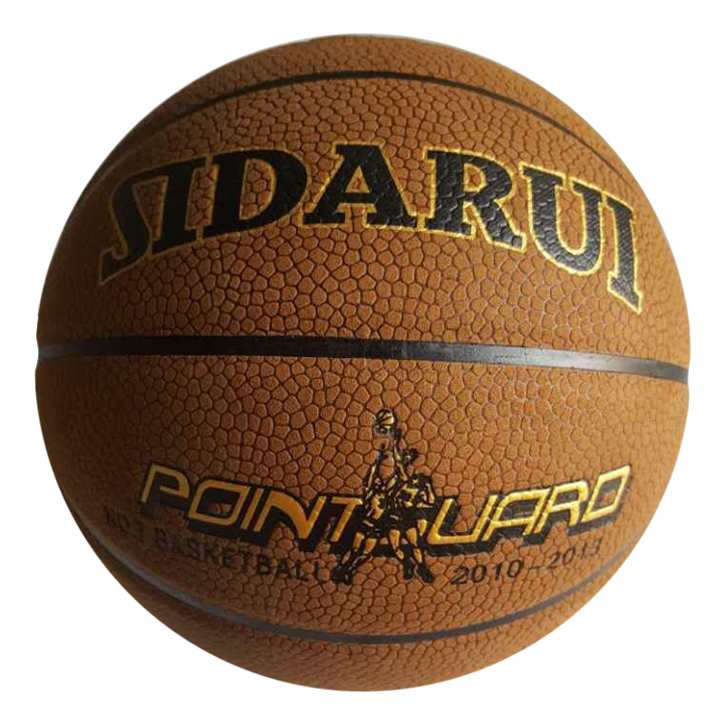Factory hand made natual leather basketball