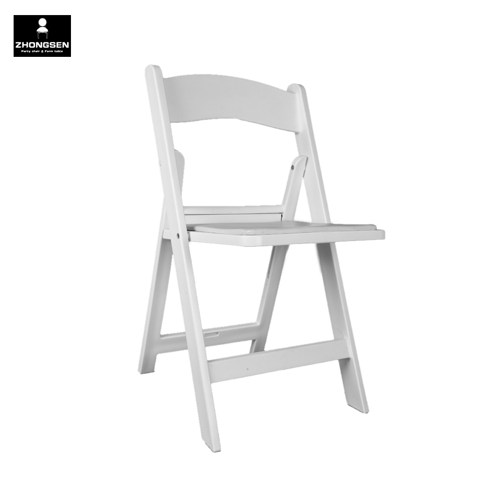 Resin folding chair