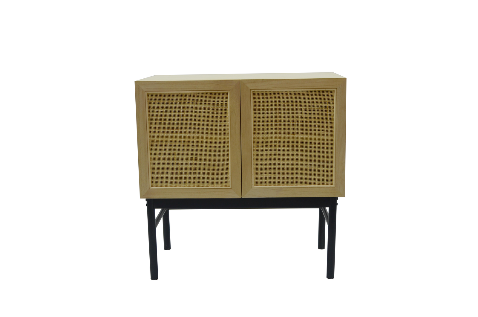 Rattan storage cabinet