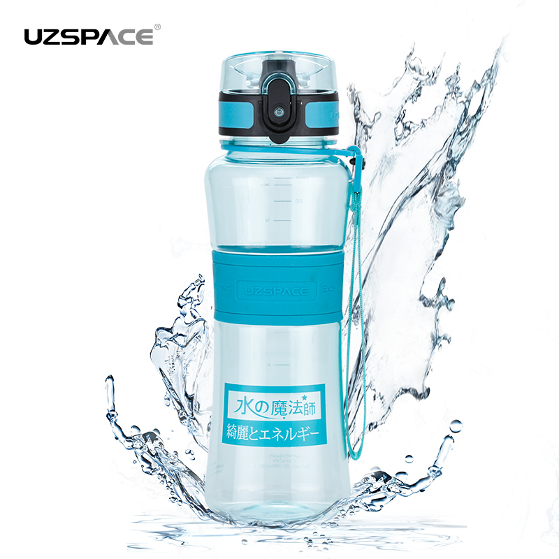 UZSPACE 500ml Tritan BPA free No Smell Leakproof Sport Plastic Water Bottle