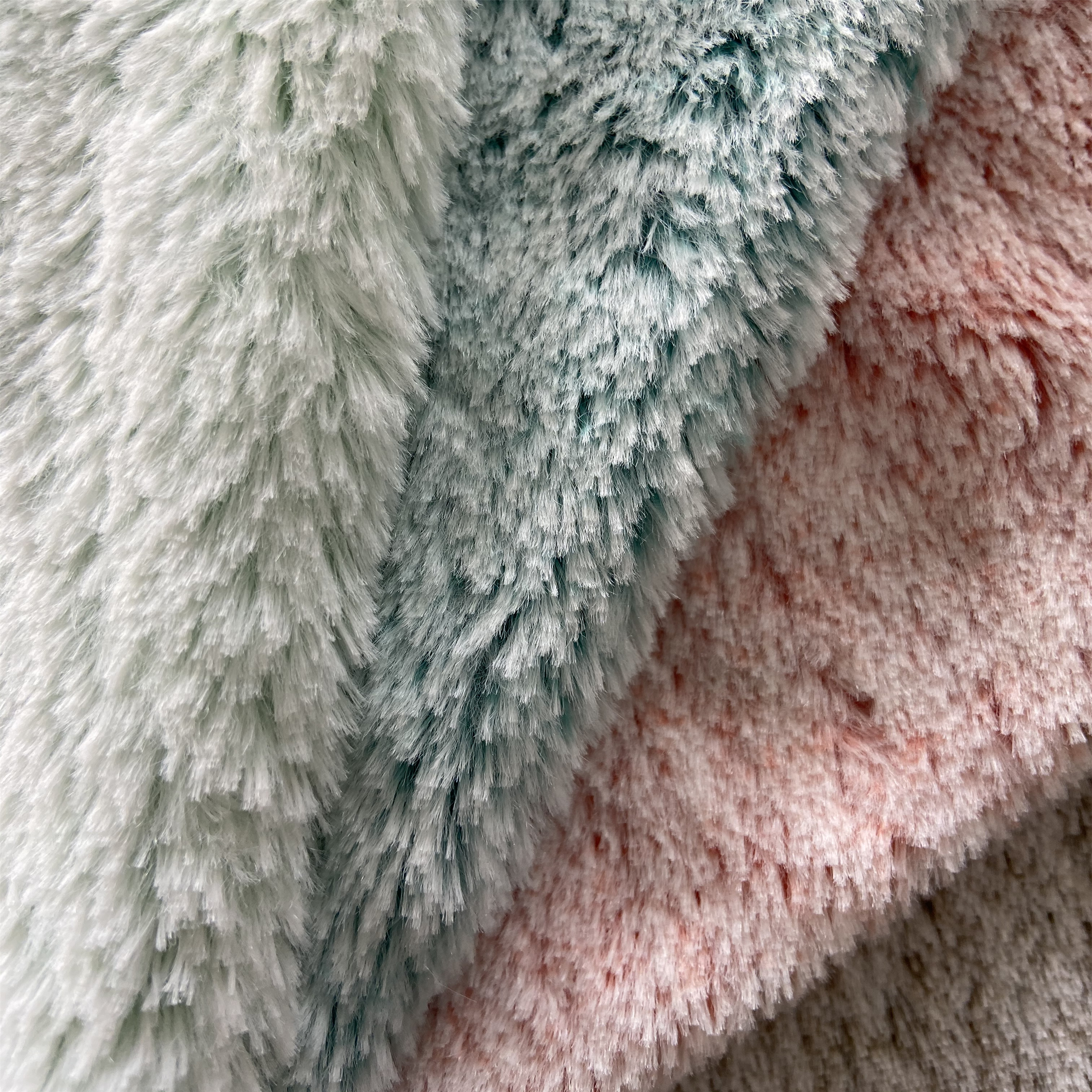 100% polyester rabbit fur fabric