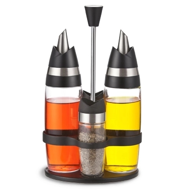 Salad Dressing Set With Rack