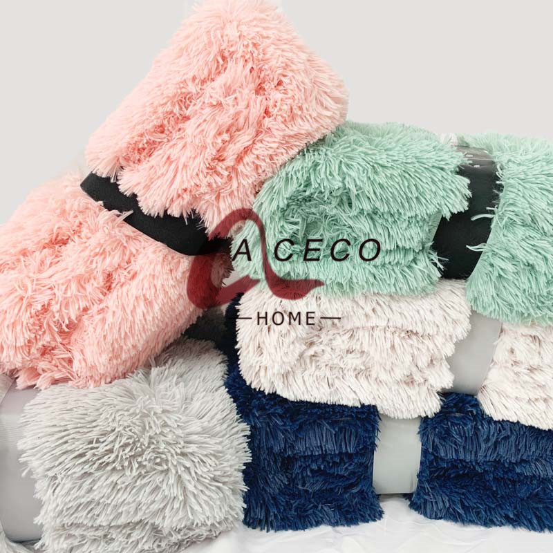 PV mink mathcing flannel blanket