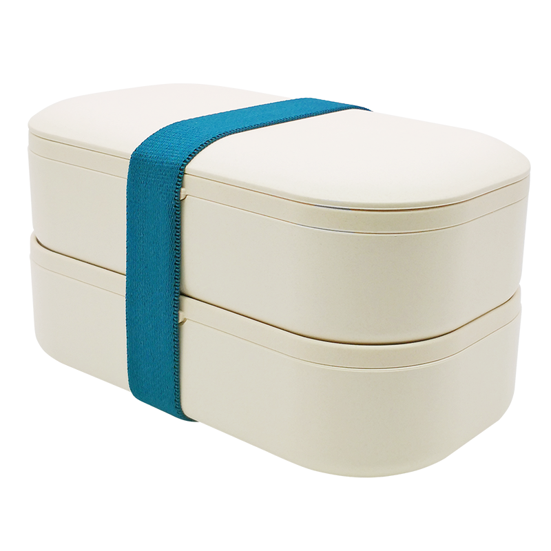 TF107 Mifun All-in-One Stackable Sleek and Modern Bamboo fiber Double Bento Lunch Box