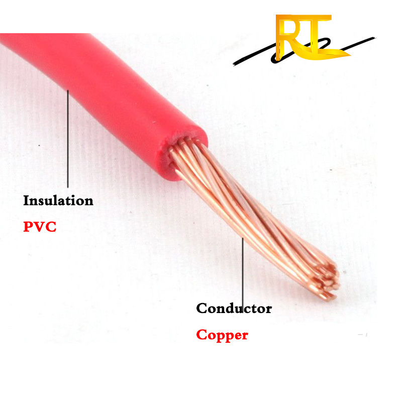copper pvc insulation house wiring electrical cable materials