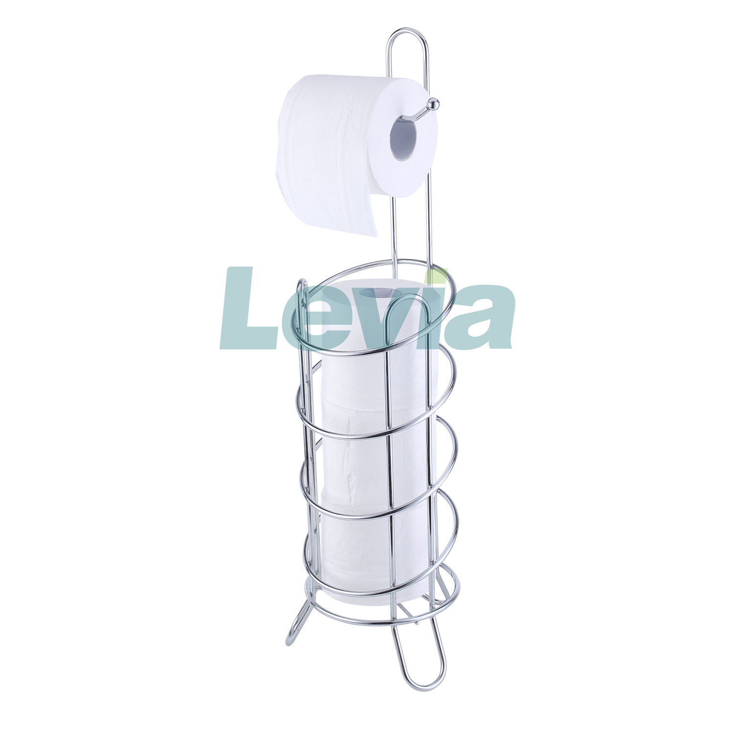 Rings Design Bathroom Toilet Tissue Paper Roll Storage Holder Free Standing