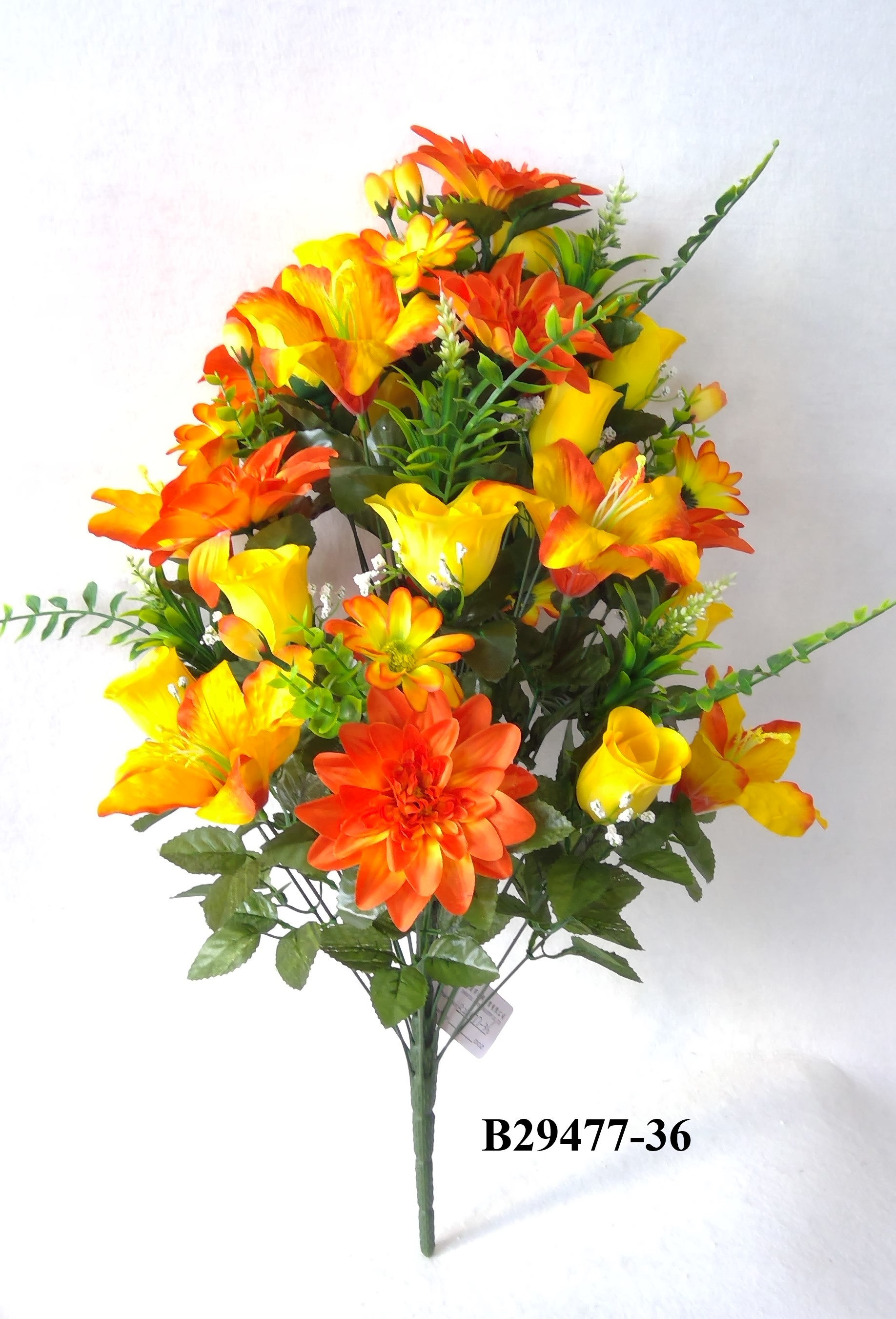 Chinese peony rosebud tiger lily mix bush x 36