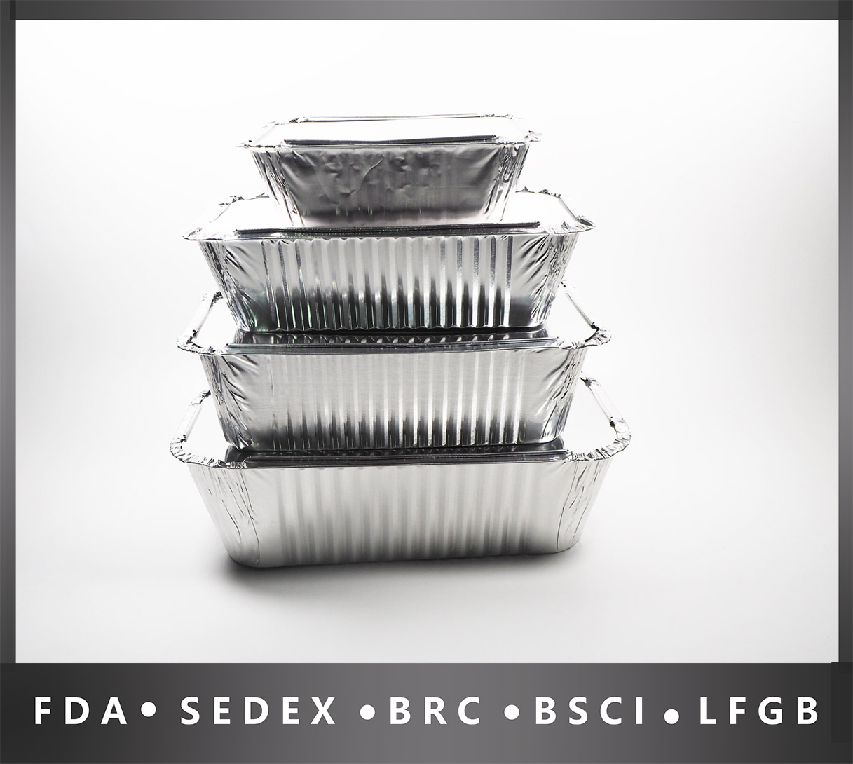 Disposable aluminum foil container