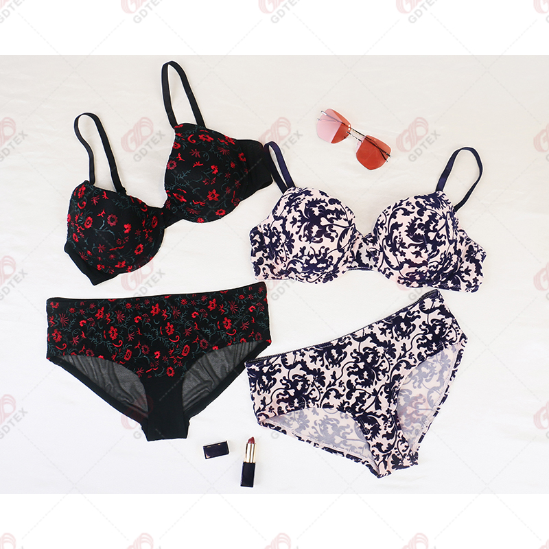 padded wired bra and panty set