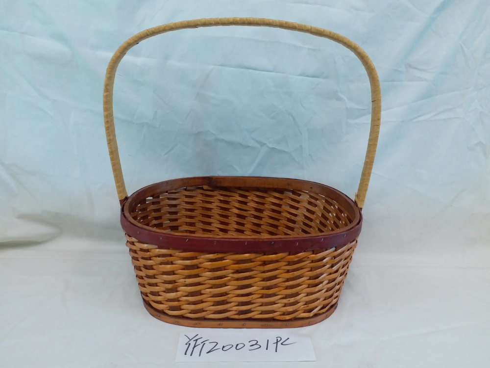 Gushi Yufeng wholesale 100% handmade new style wicker gift basket with handle