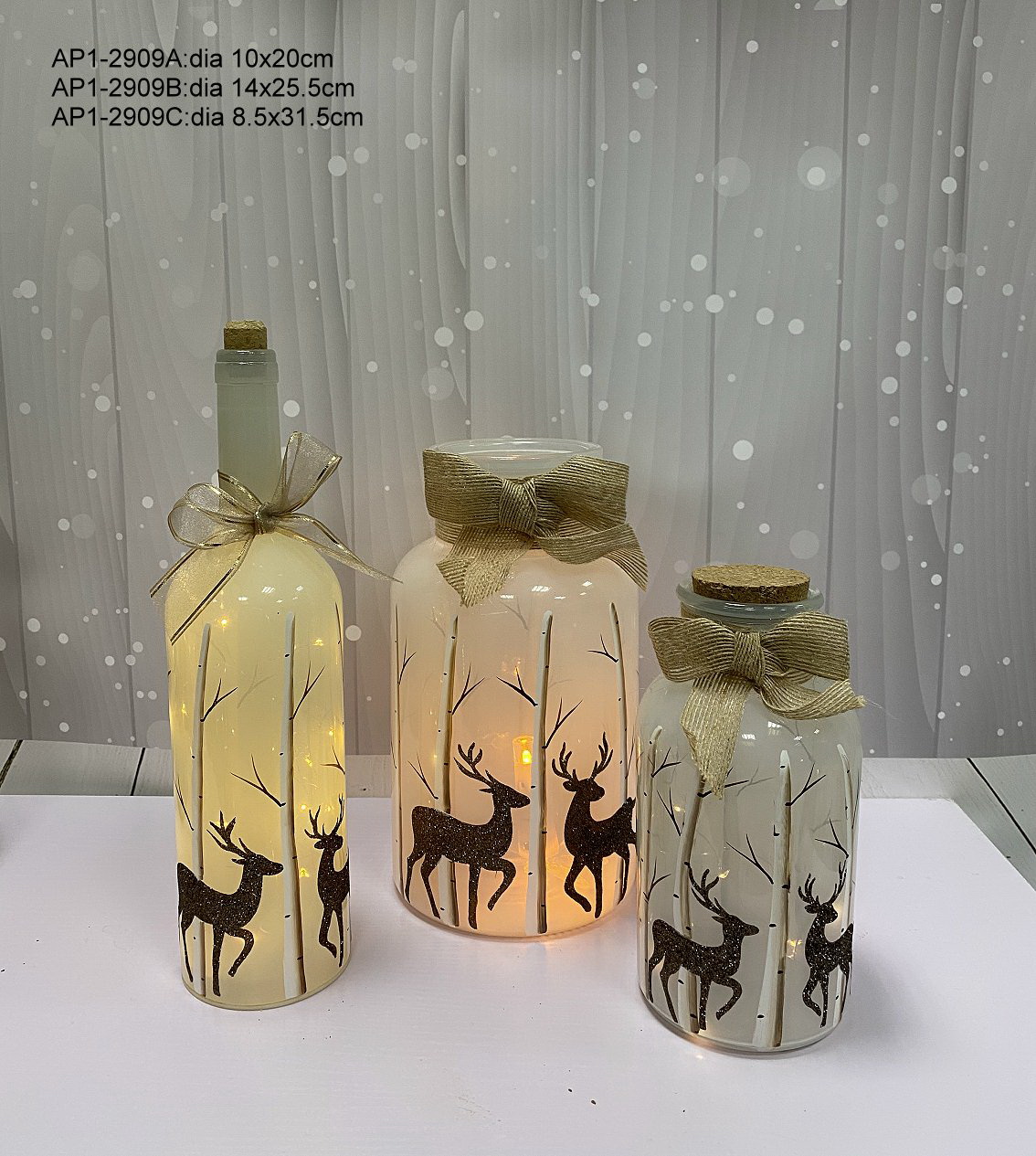 Hand Painted Glass Accent