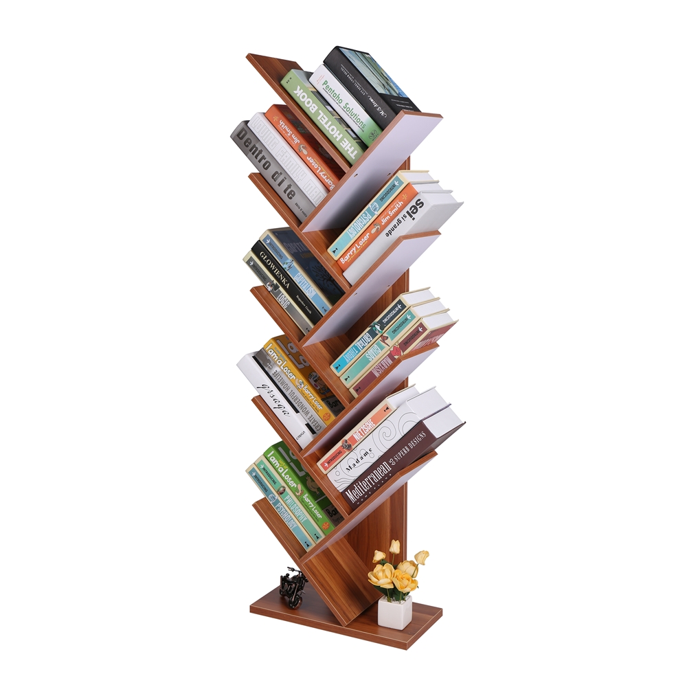 Tree Shaped Living Room Modern Furniture Wooden Bookshelf Wood Book Shelf Bookcase