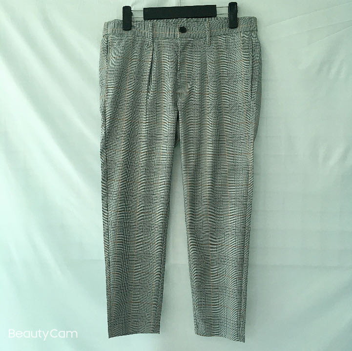 Stretch Ladies & Women Woven Plaid Pants