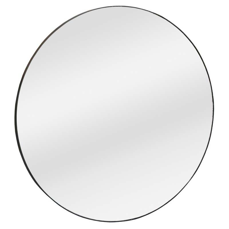 matt black frame with flat mirror