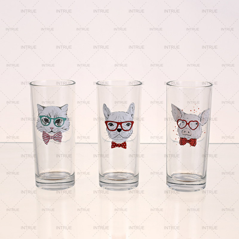 Glass Cup With Decal
