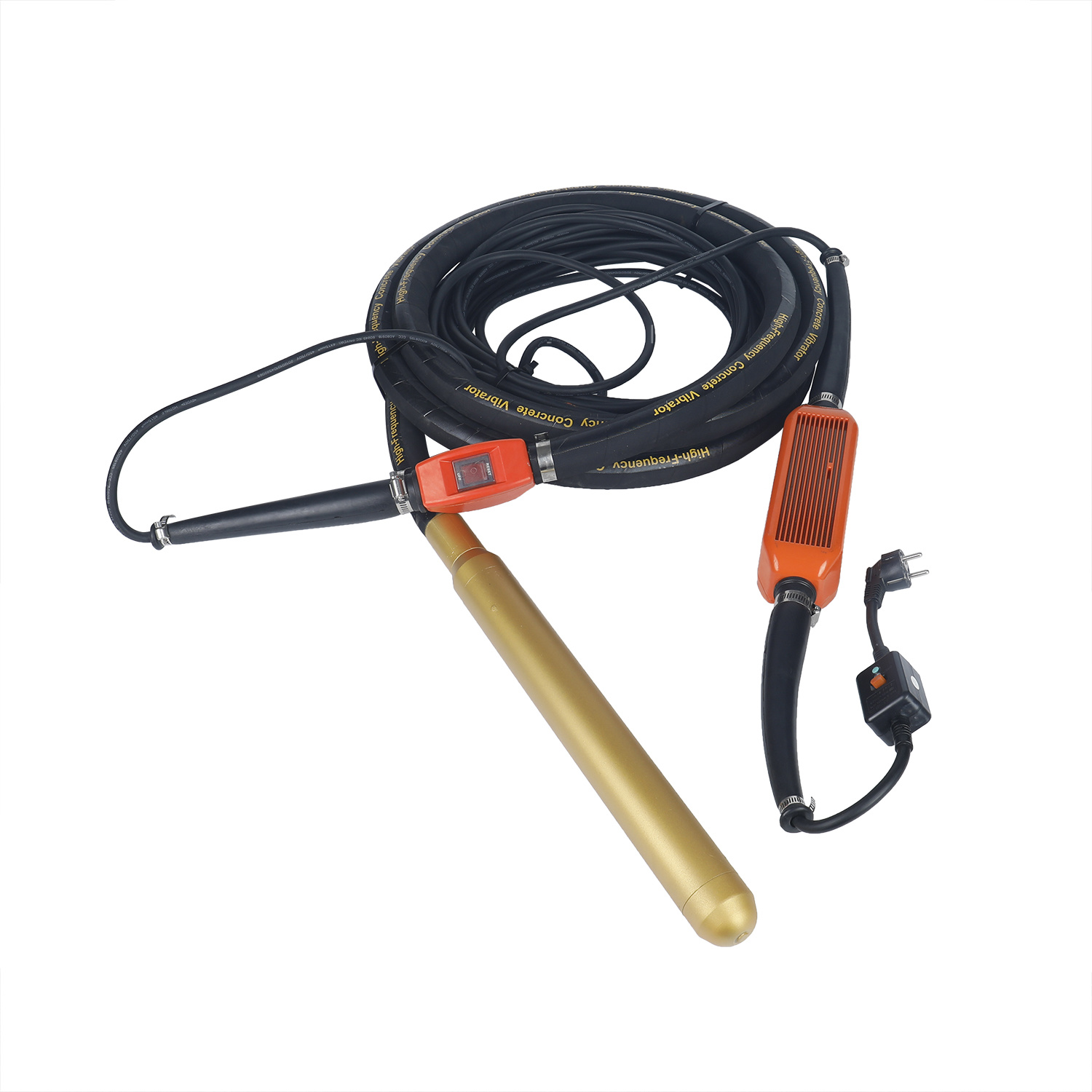 High-frequency concrete vibrator