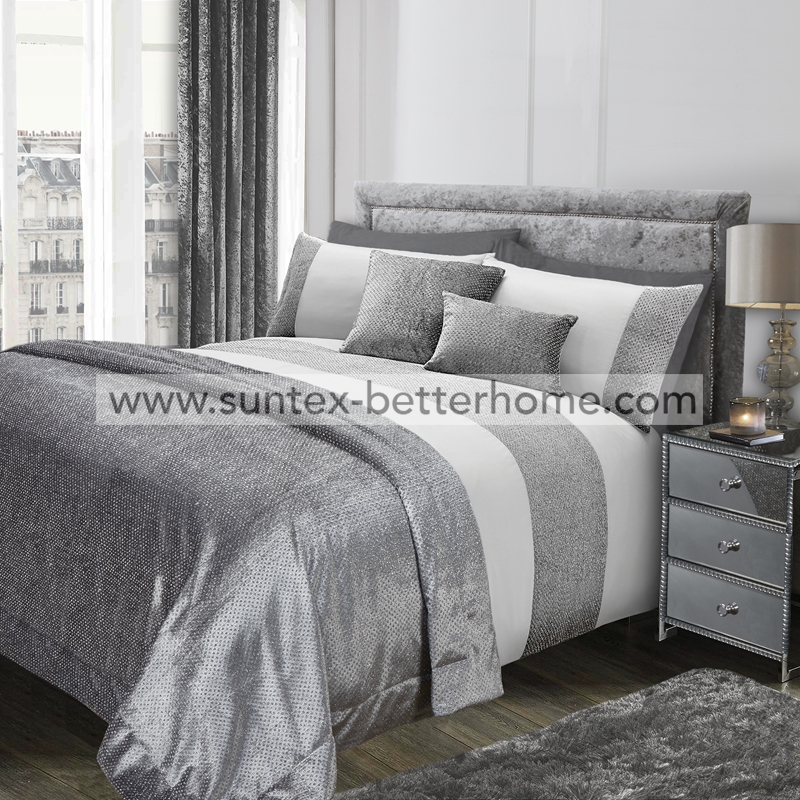 Luxurious Sparkle Velvet Bedding Duvet Cover Set