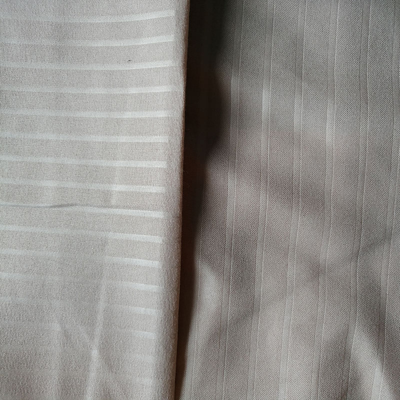 100% polyester bedsheet fabric solid color with stripe embossed