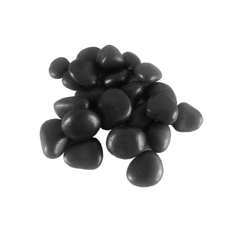Wholesale Hot selling Natural Black color polished pebble stone for garden and landscape
