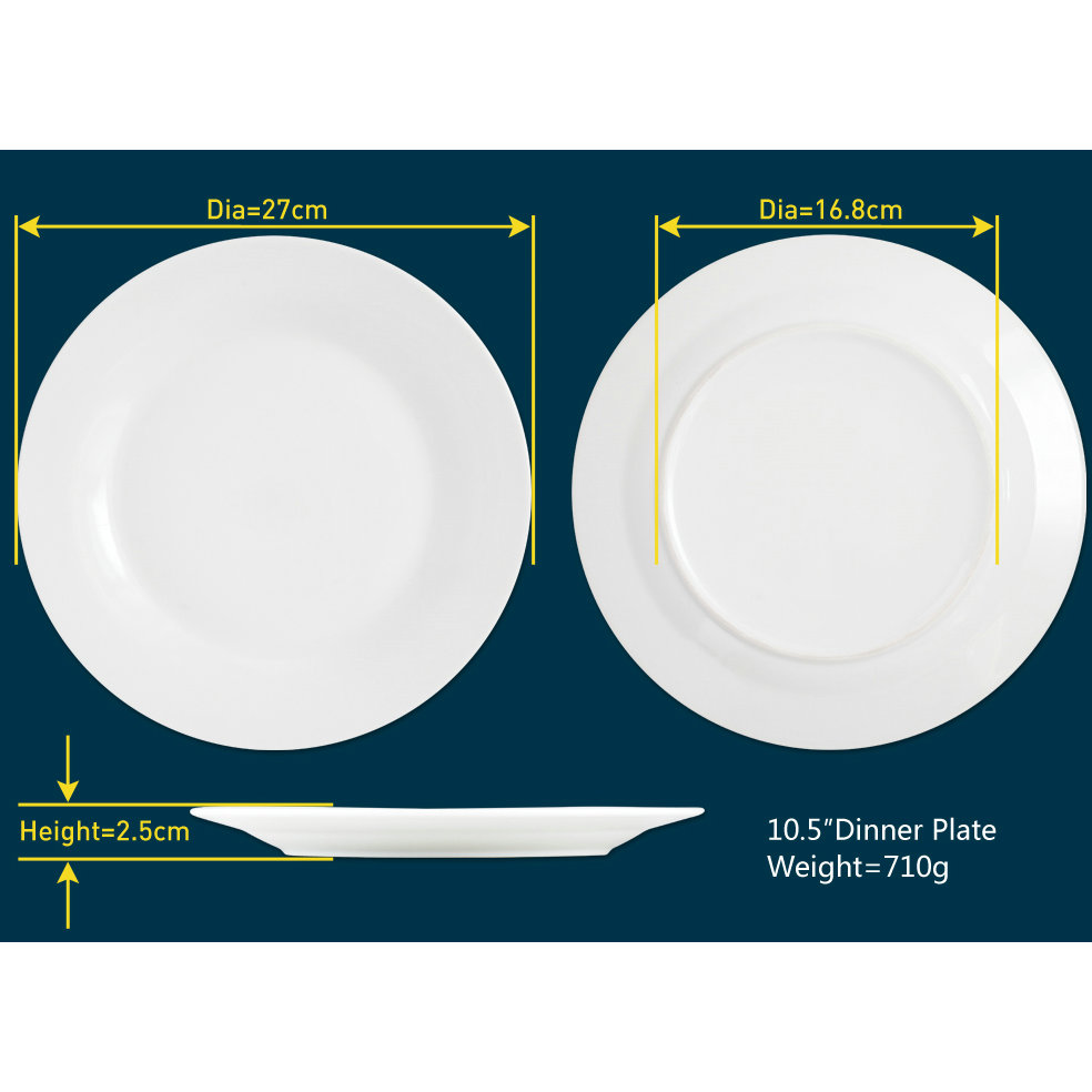 round shape 10.5''dinner plate