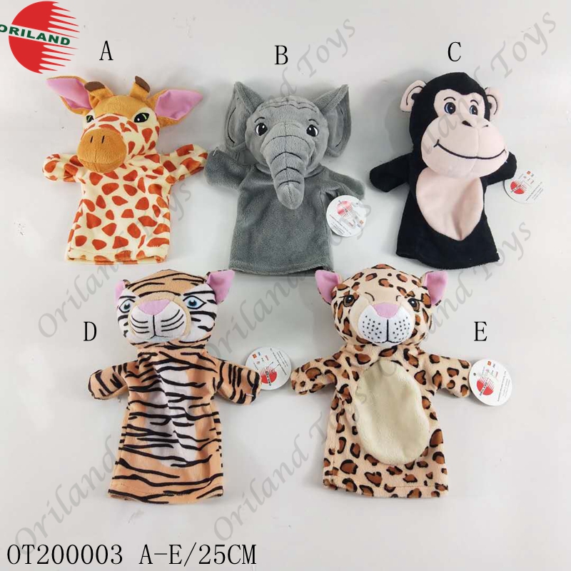 Animal toys professional puppet plush eco friendly good quality finger puppets manufacturers