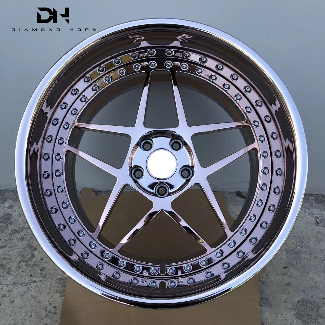 2-piece style customized chrome forged wheel