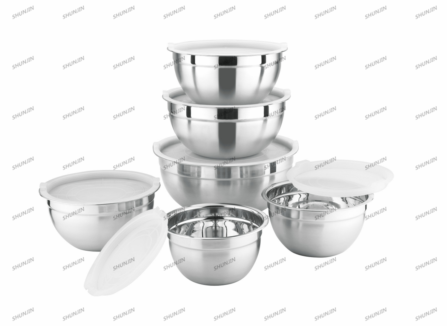 stainless steel salad basin
