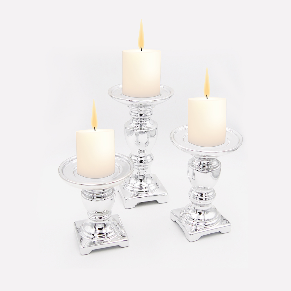 3pcs Ceramic Candle Holder