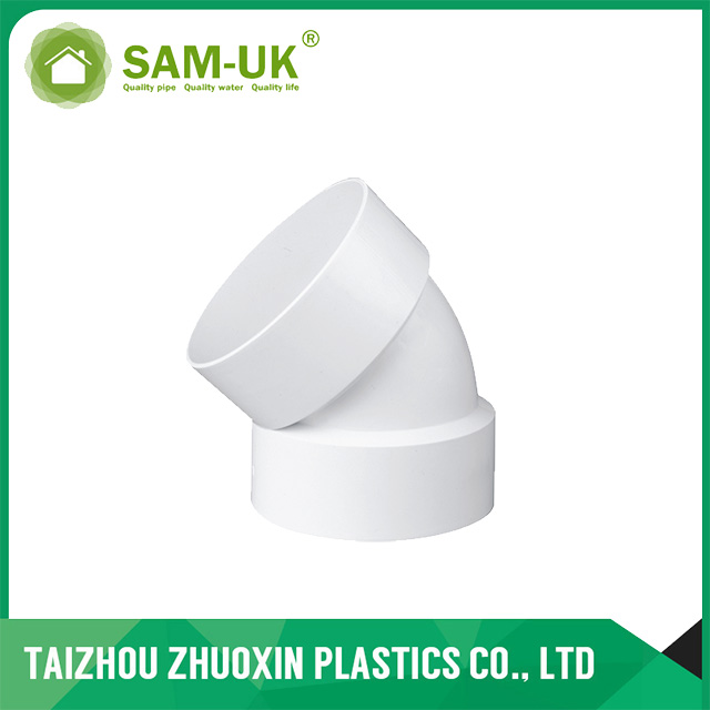 UPVC PLUMBING PIPE FITTINGS Drainage 45 Degree Elbow