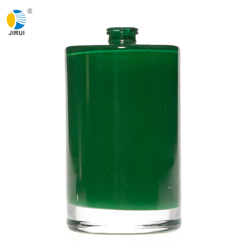 110ml inside spray colour green glass perfume bottle