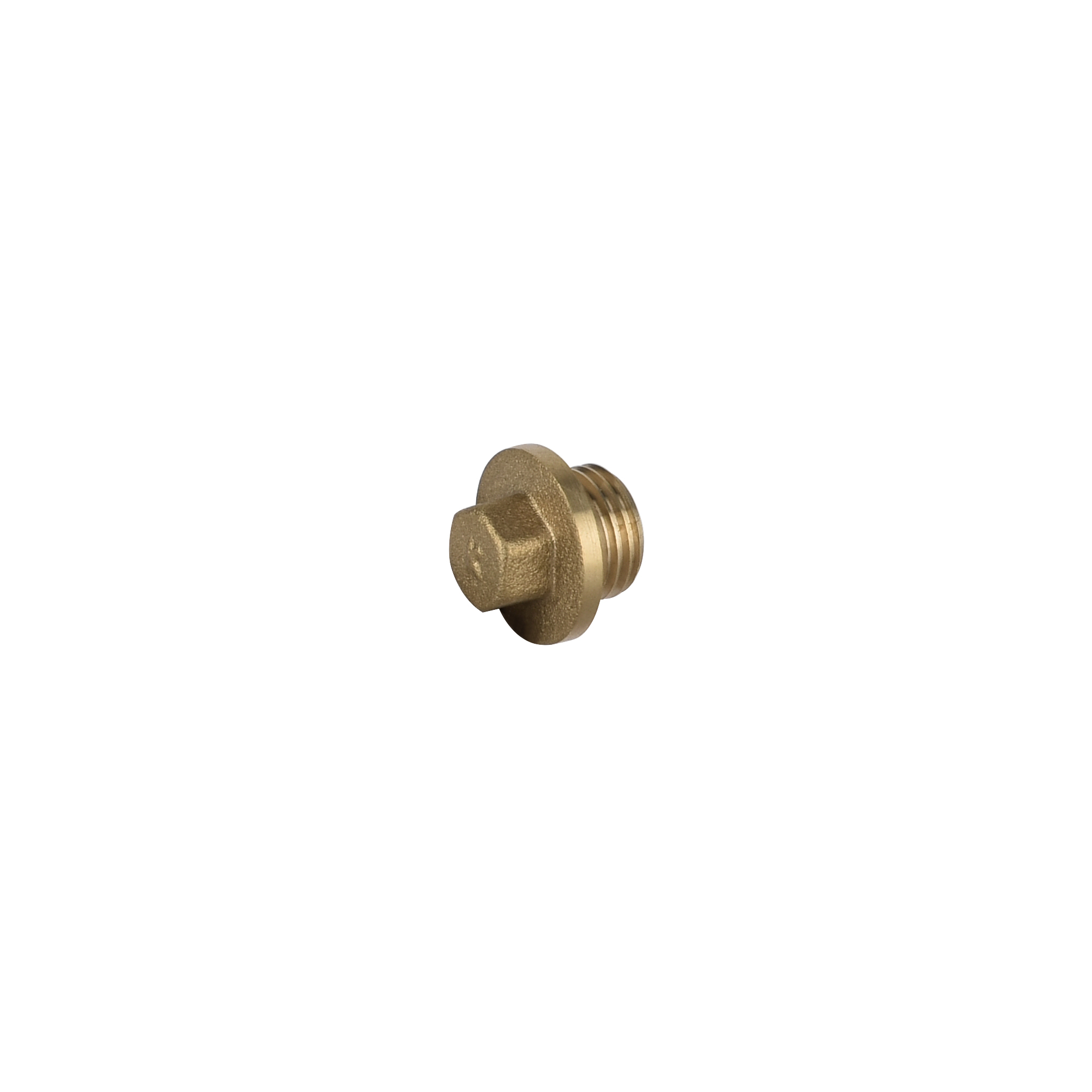 Threaded Brass Male Flanged Plug 1/4" Brass UK