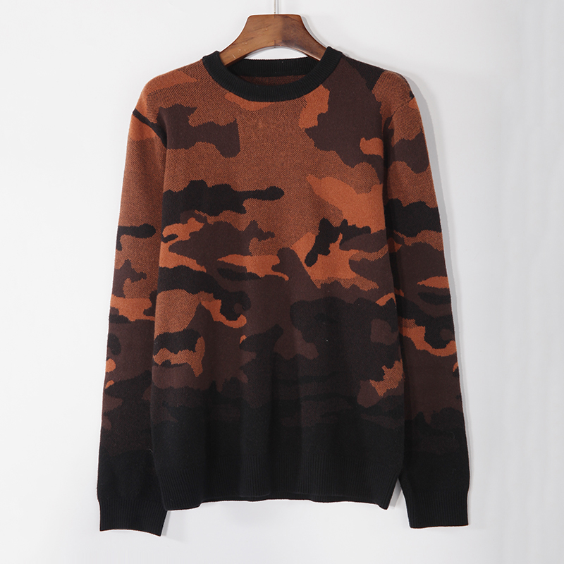 Men's Knitted Jacquard Pullover