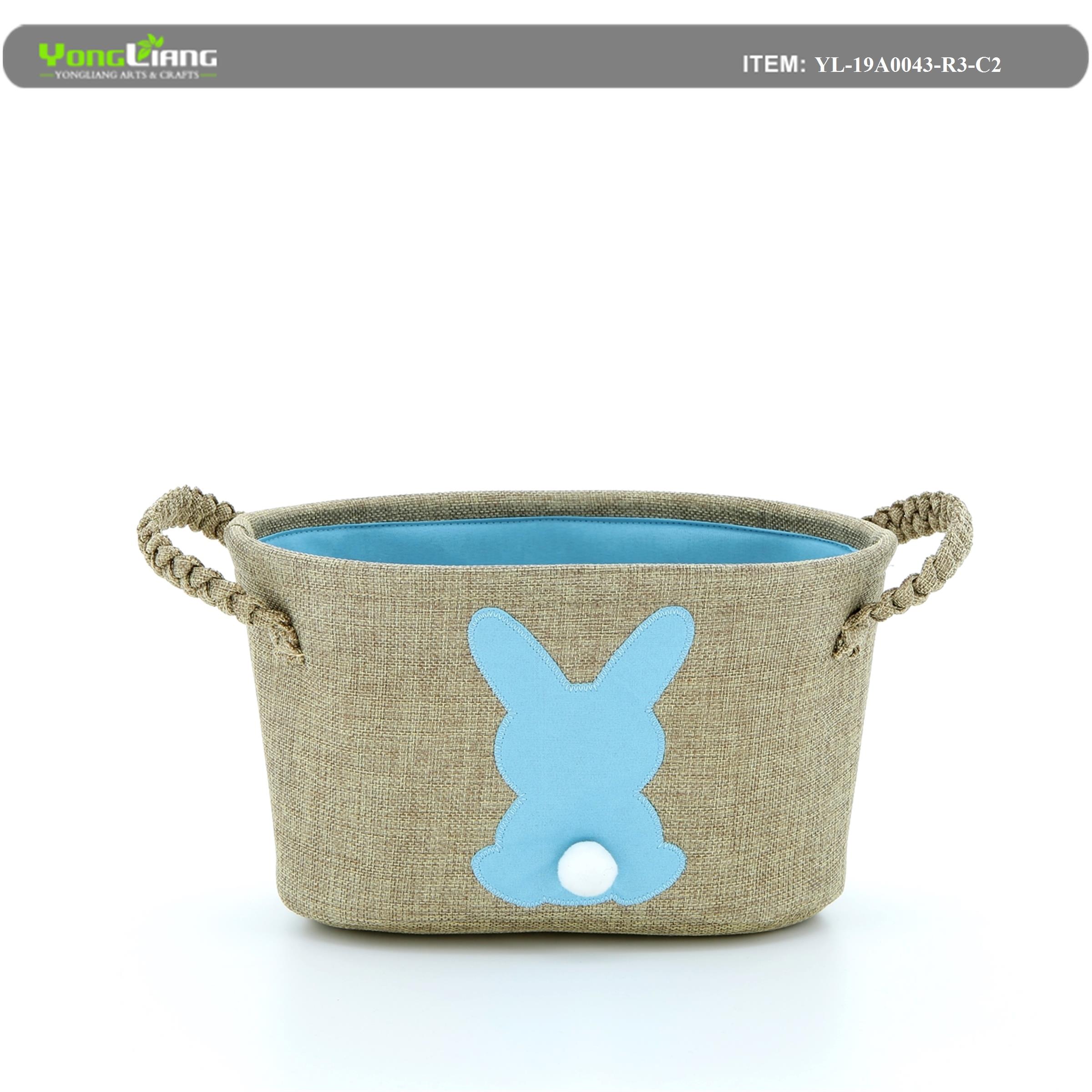 Easter Egg Basket for Kids Bunny storage basket for Eggs Candy and Gifts