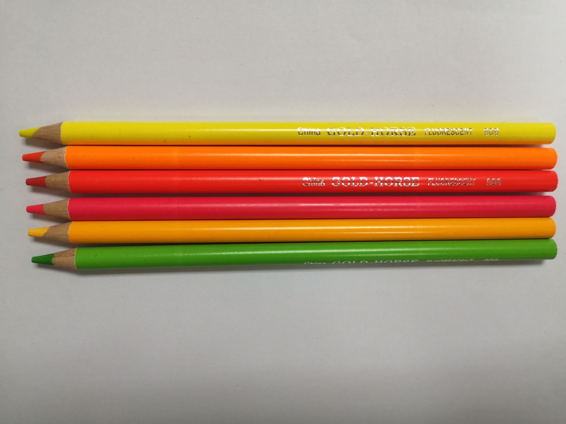 4.0mm lead，neon(fluorescent)color pencil in 6 colors