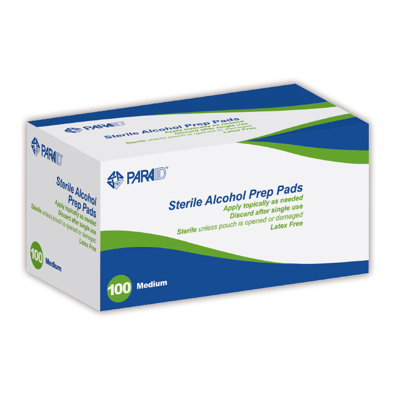 100pcs Sterile Alcohol Prep Pads