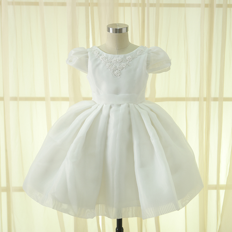 embroidered flower girl dress