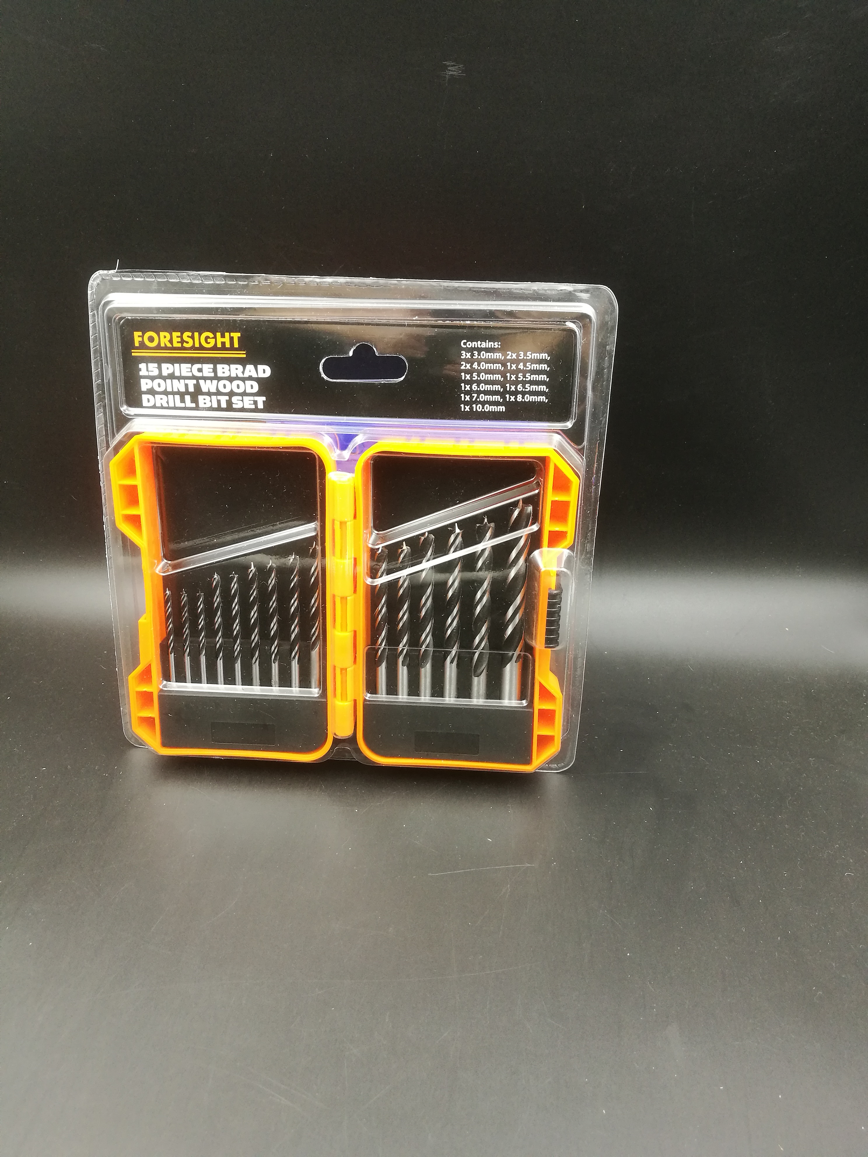 15pcs twist wood drills set