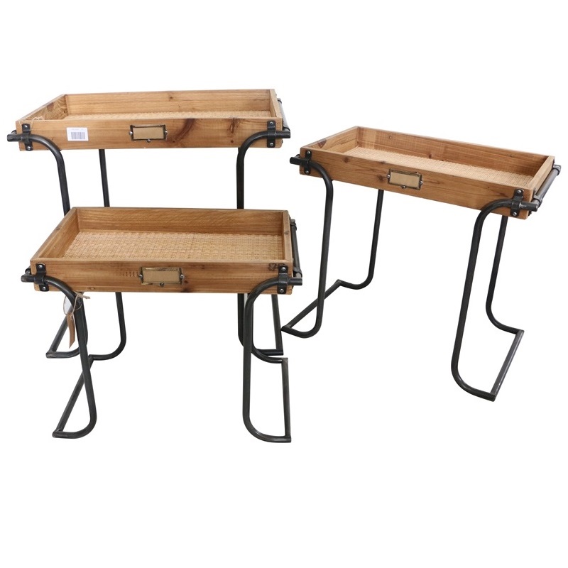 Wooden and Metal Table