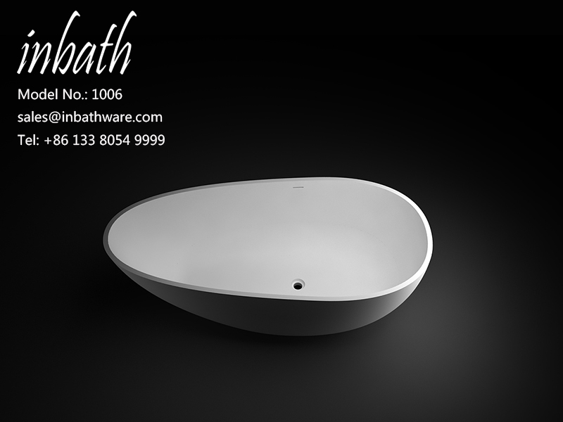 Resin stone bathtub