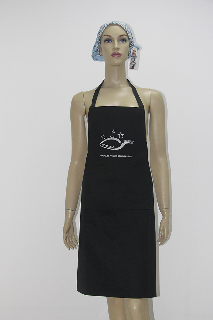 embroidered apron