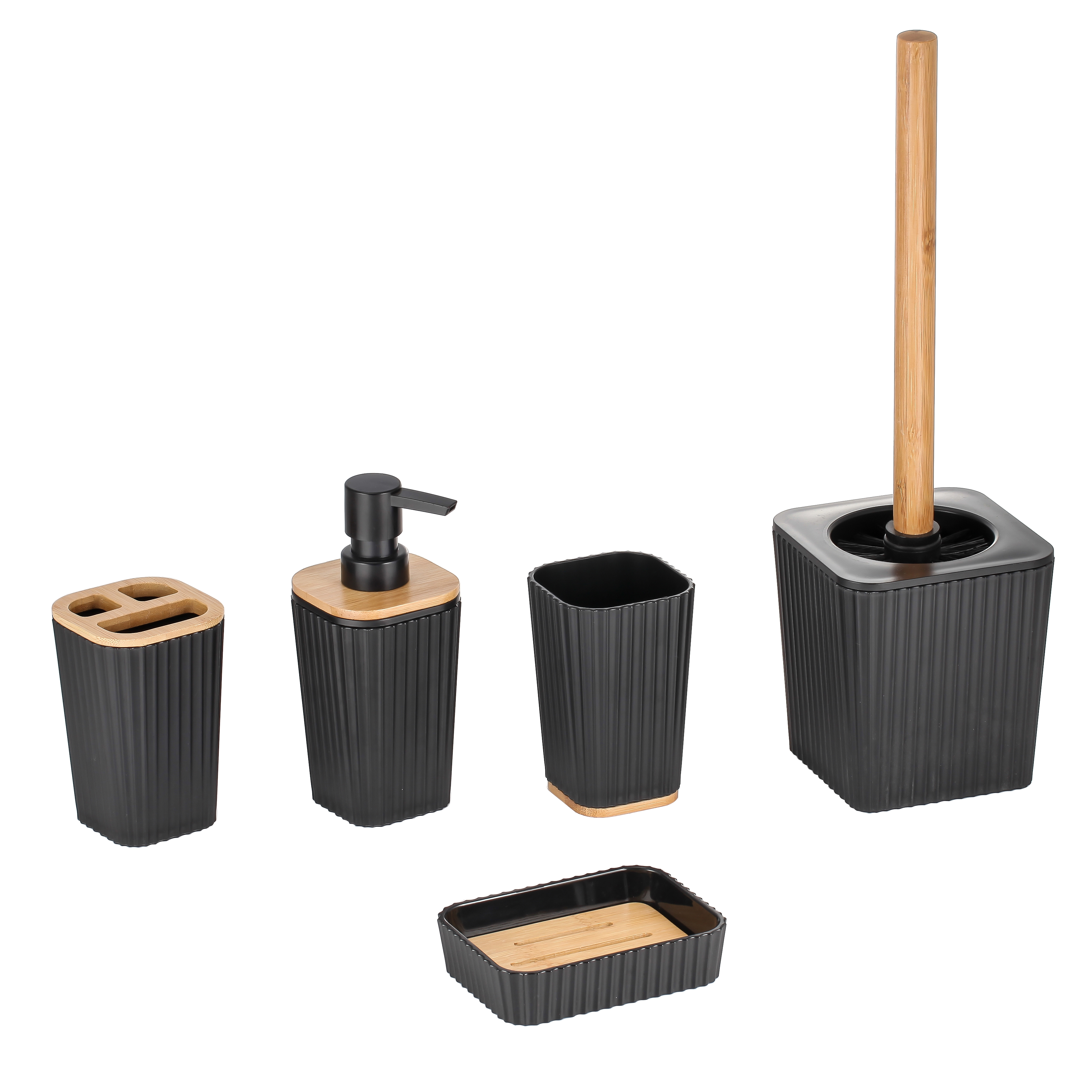 PS Tooth Brush Holder with Bamboo on Top