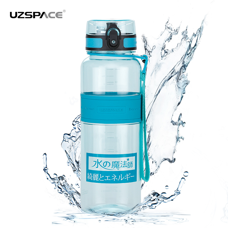 UZSPACE 1L Tritan BPA free No Smell Sport Plastic Water Bottle