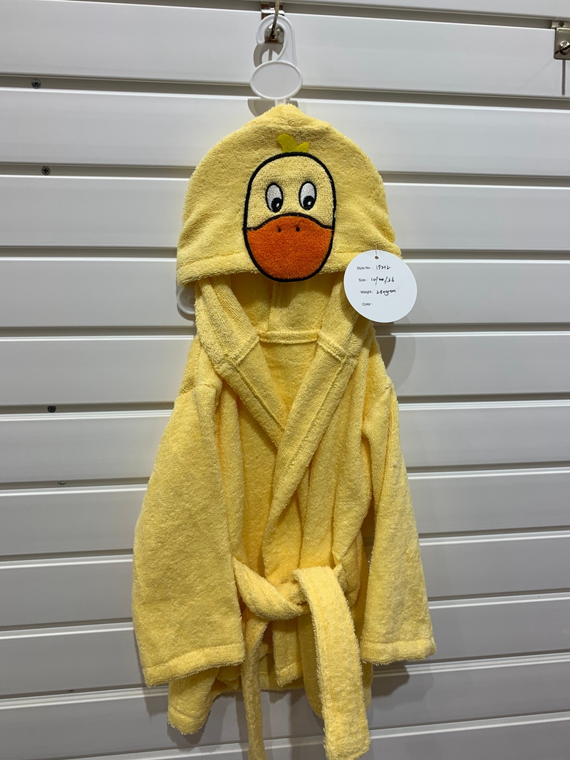 baby bathrobe with 3D embroidery