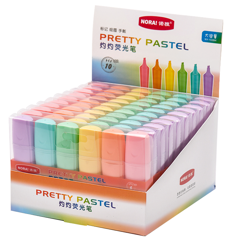 Pastel color flat highlighter
