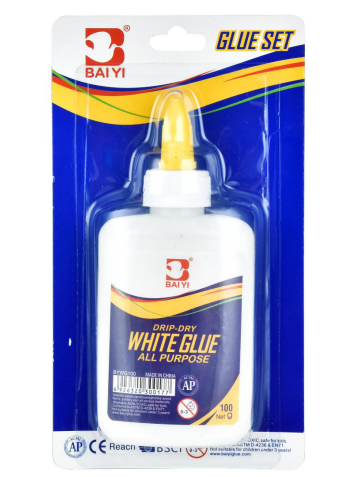 1ct 100g White Glue In Blister