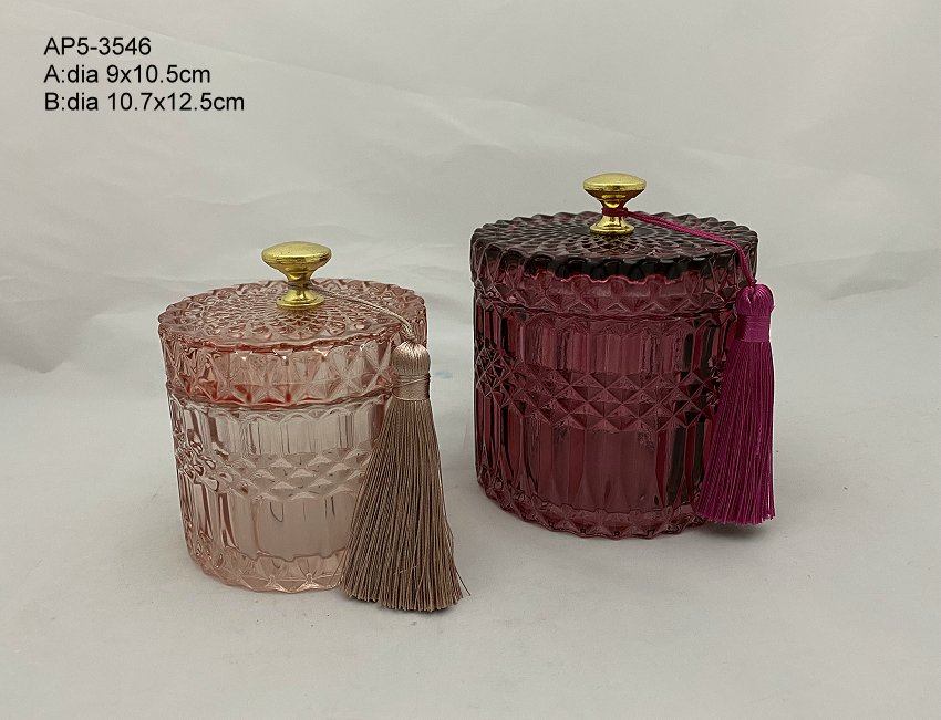 Glass Candle Holder